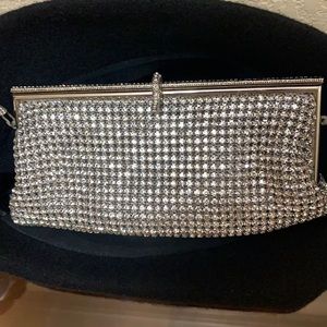 Evening clutch with rhinestones